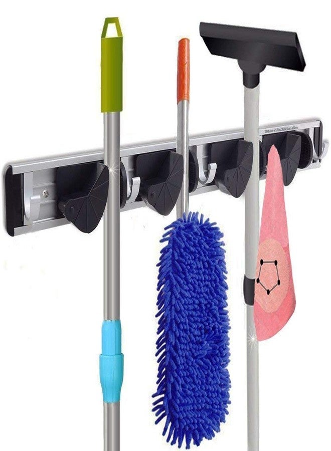 PUFFIN™ Multi-functional Mop Rack Senior Aluminum Clip On Tool Holder and Garden Tool Organizer for Rake or Mop Handles - Image 2
